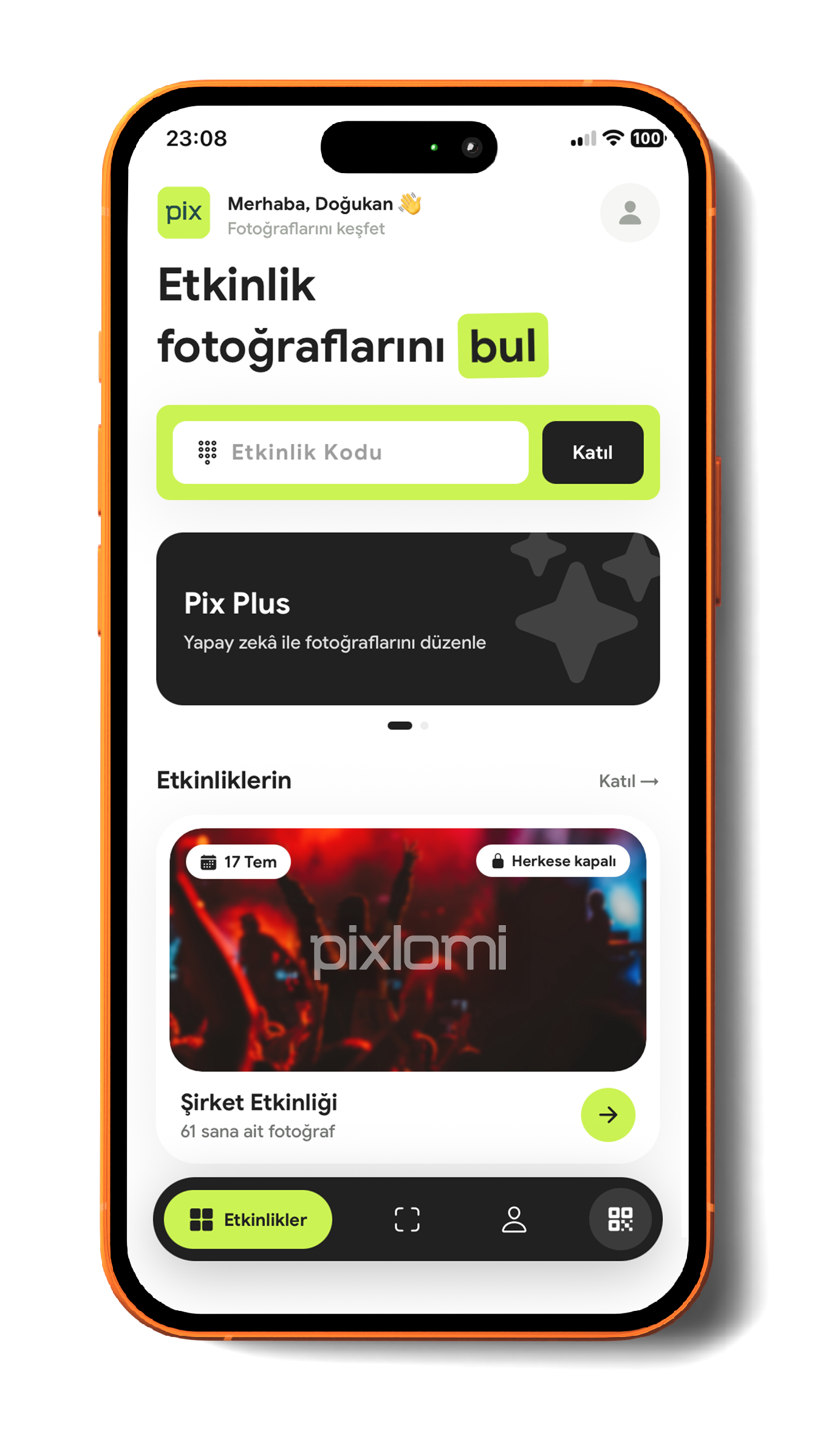 Pixlomi uygulaması
